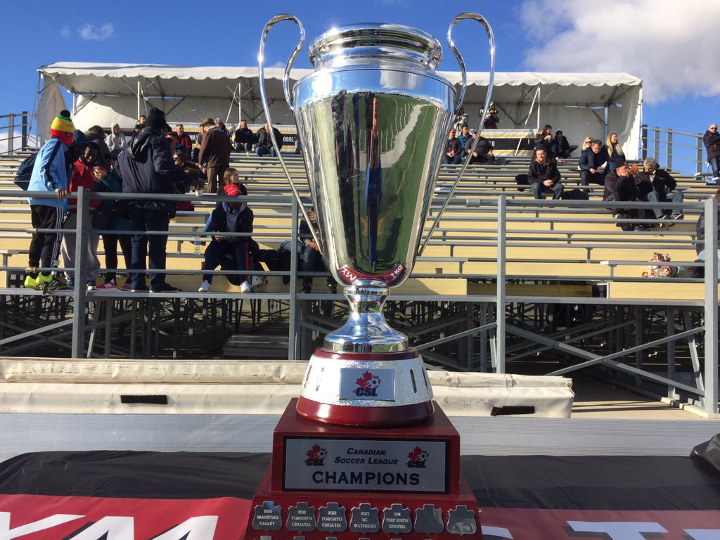 DarrenStevenson's tweet photo. .@scwaterloo facing Toronto Croatia for CSL championship. Game about to begin at Warrior Field. https://t.co/eqGKDvkeKN