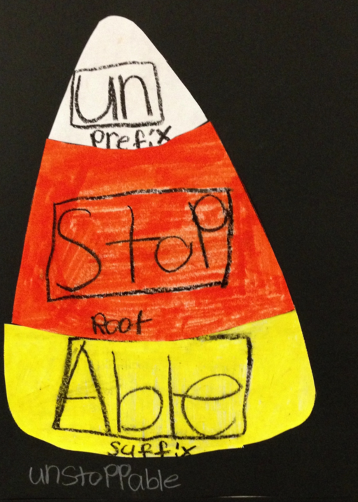 WeAreTeachers's tweet photo. Cute #Halloween-themed idea to #teach prefix, root word and suffix: https://t.co/eSwpKPUGj4 #engchat https://t.co/kte94cNokN