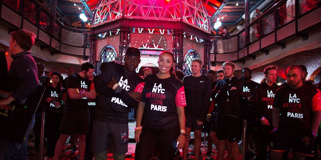 Lailaloves's tweet photo. The #Beats1Run was the best fitness event ever! A synchronised run with thousands around the world! 🌎 https://t.co/wp9TnJK9sv