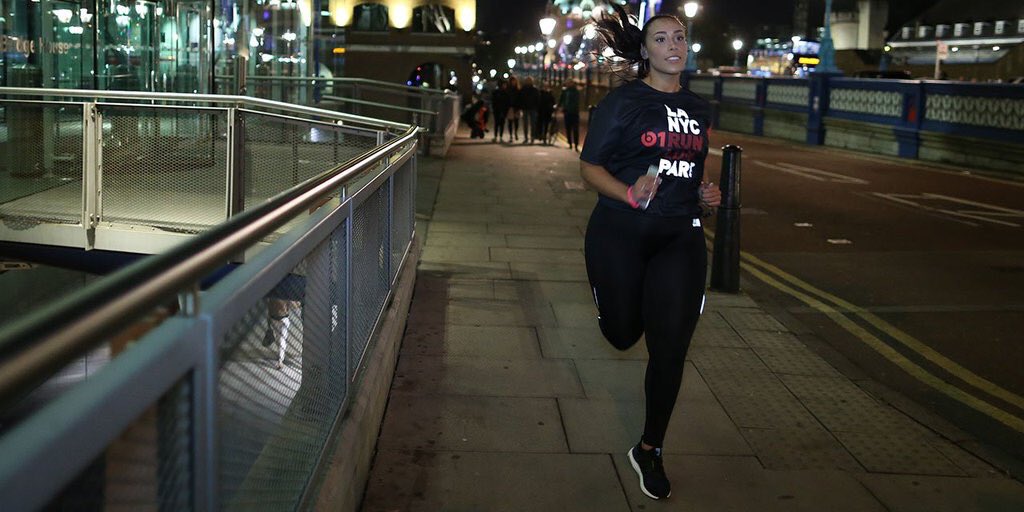 Lailaloves's tweet photo. The #Beats1Run was the best fitness event ever! A synchronised run with thousands around the world! 🌎 https://t.co/wp9TnJK9sv