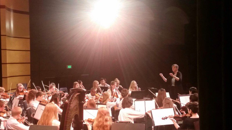 OYOrchestra's tweet photo. Ms. Thrailkill's Chamber Orchestra on-stage - bravo!
#youthorchestra #classicalkids #OYOrchestra https://t.co/0Wx47BY5Is