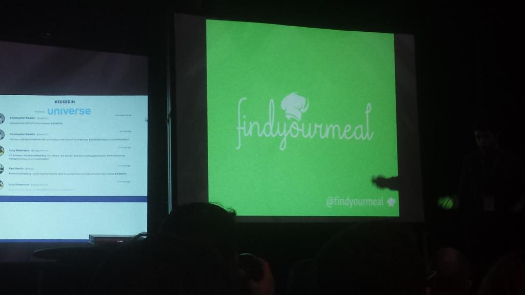 raindrop_app's tweet photo. Hungry for success! Bon Apetite with @findyourmeal ! #3DSEDIN https://t.co/X1z8ivJ8rb