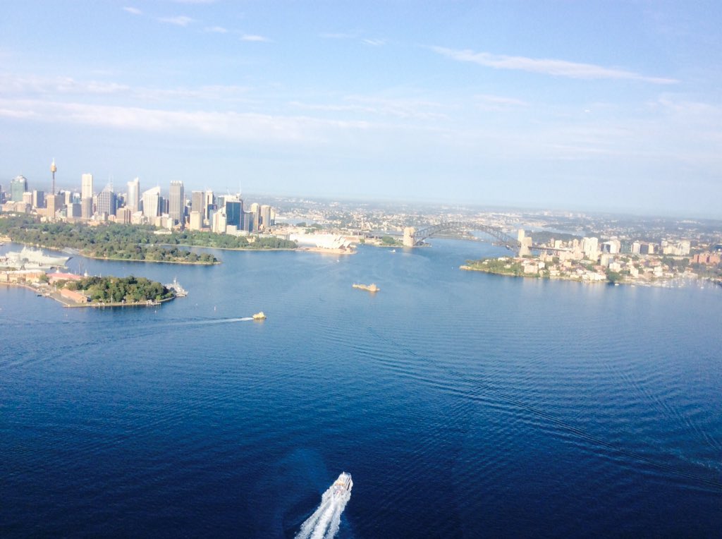 eeRamsay's tweet photo. Happy Monday, Sydney! ☀️👌🏻 @TheTodayShow #AustralianTrafficNetwork #ChopperChick https://t.co/k6ybVzzoKt