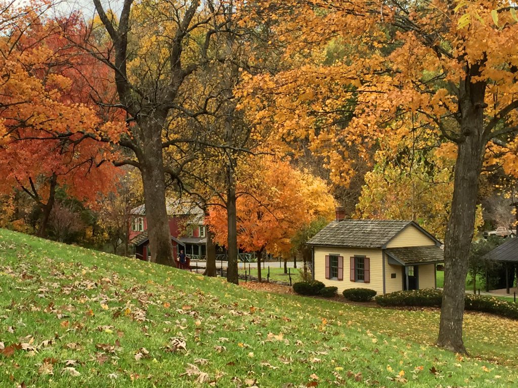 MakersMark's tweet photo. #MeetMeAtMakers #FallForMakers RT @ChadMardis: Beautiful Fall colors at Makers Mark today.@Kentuckyweather https://t.co/QxvmjfOa9k