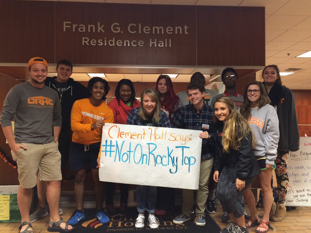 CHRA_UTK's tweet photo. Clement Hall says, #NotOnRockyTop  ❤️      @UTKBeta https://t.co/bWvYSMWAPK