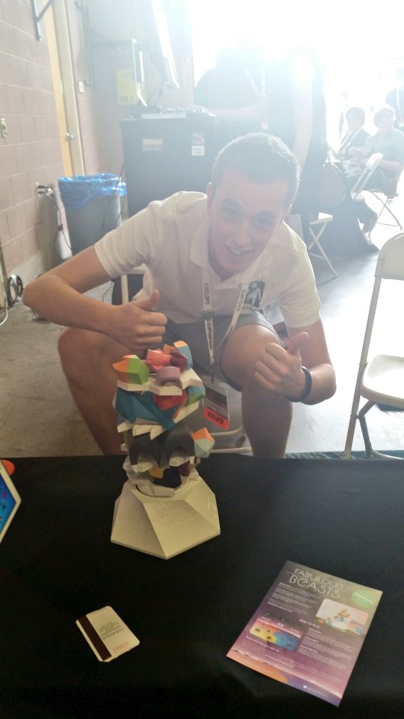 TimHaerkens's tweet photo. I think I owned at Fabulous Beasts. @FabBeasts #IndieCade15 https://t.co/HJnjQKU991