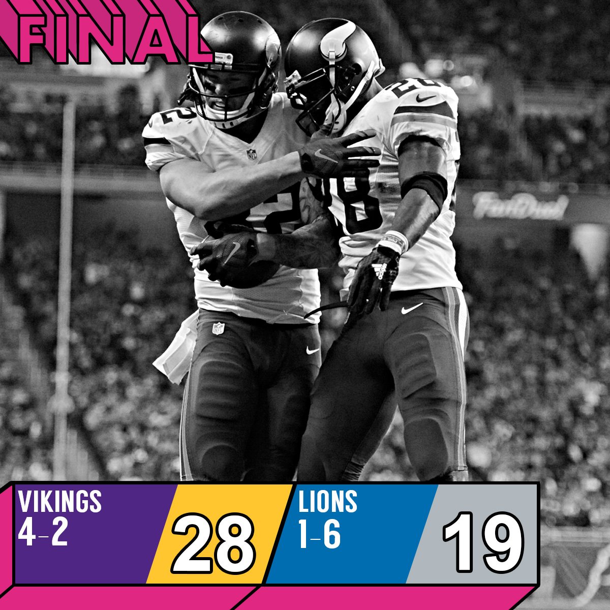 2 wins in a row for Minnesota. #MINvsDET