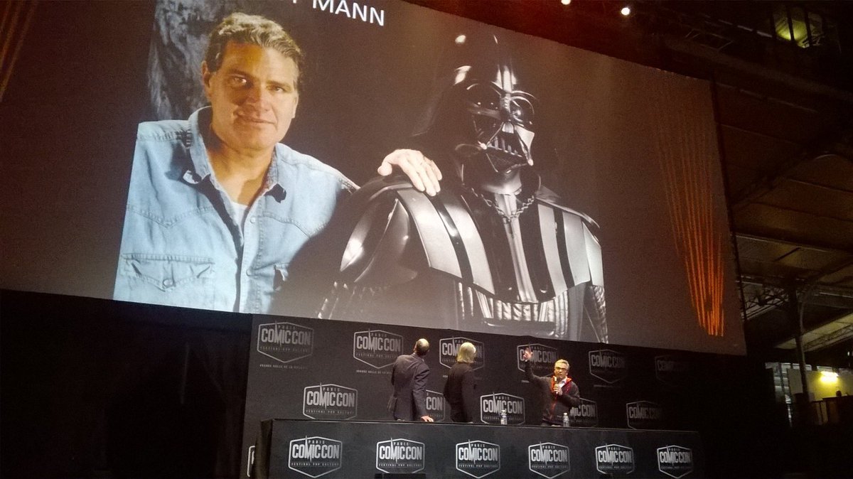 Bobafeet75's tweet photo. @ComicCon_Paris @GIRODPATRICE Conférence très instructive sur #JeffMann #ILM model maker https://t.co/cjkIWKs4nQ