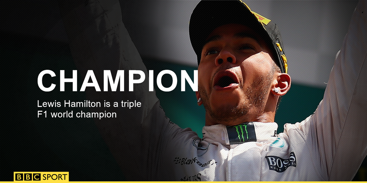 BBCSport's tweet photo. He's done it!

Hamilton wins the #USGP and with it his third world title https://t.co/qqscENf1GV #bbcf1 https://t.co/RzrbxtJZib