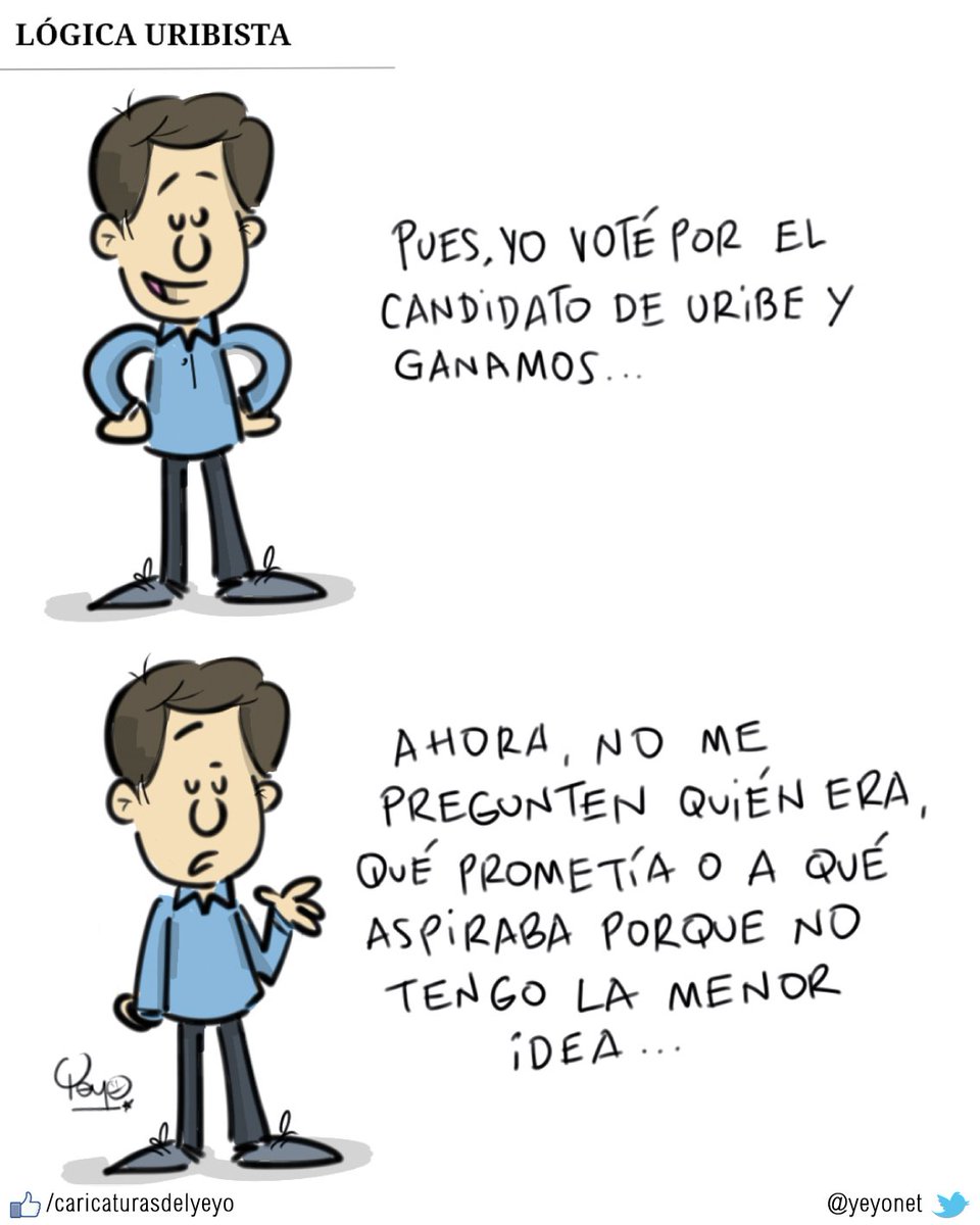 yeyonet's tweet photo. Lógica uribista #ColombiaDecide https://t.co/CqQUYTMlhF