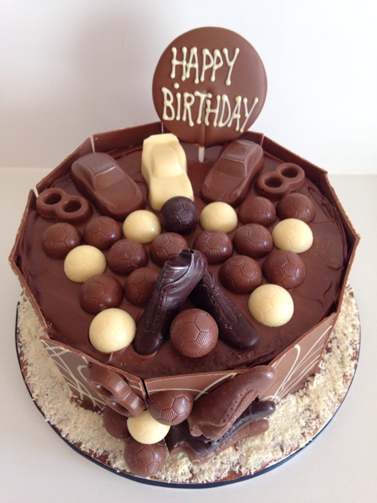 temptedby's tweet photo. Three more single tier chocolate cakes - all different themes - made to order from £40 https://t.co/dvmMaFwA9v
