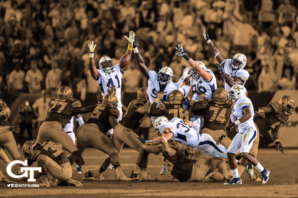 DannyKarnik's tweet image. The play that started it all! #Block6 #MiracleOnTechwood #TogetherWeSwarm #GoJackets
