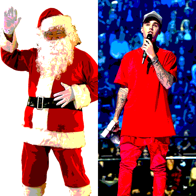 mtvitalia's tweet photo. Babbo Natale è arrivato prima quest'anno #MTVEMA #JustinBieber https://t.co/s4qDP7QbuI https://t.co/bEZroRW7qT