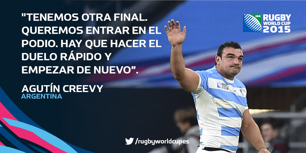 rugbyworldcupes's tweet photo. El hombre de @clubsanluis_lp, @agustincreevy: “Estamos muy tristes, pero no hay tiempo para reprocharse nada". https://t.co/aYRcsFDEit