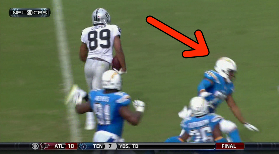 CBSSports's tweet photo. Amari Cooper just put Jimmy Wilson in the spin cycle. https://t.co/G8DSJ1uyg7