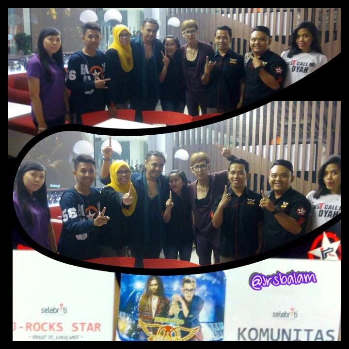 JrsBalam's tweet photo. saat kta brsama di @selebriti_bdl acara @Clasoundsation cc @s_wimayoga @boym_SrS @JROCKS1spirit #indahnyakebersamaan https://t.co/FlJpJ7XAci