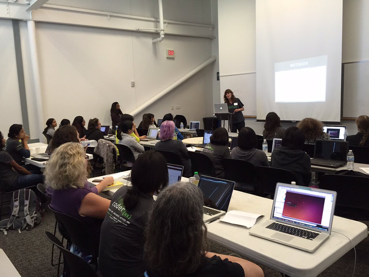 coderxx2015's tweet photo. Intro to @golang with Anne Holler. This #coderxx2015 workshop is PACKED! #golang @google @googledevs https://t.co/14knAIMRhP