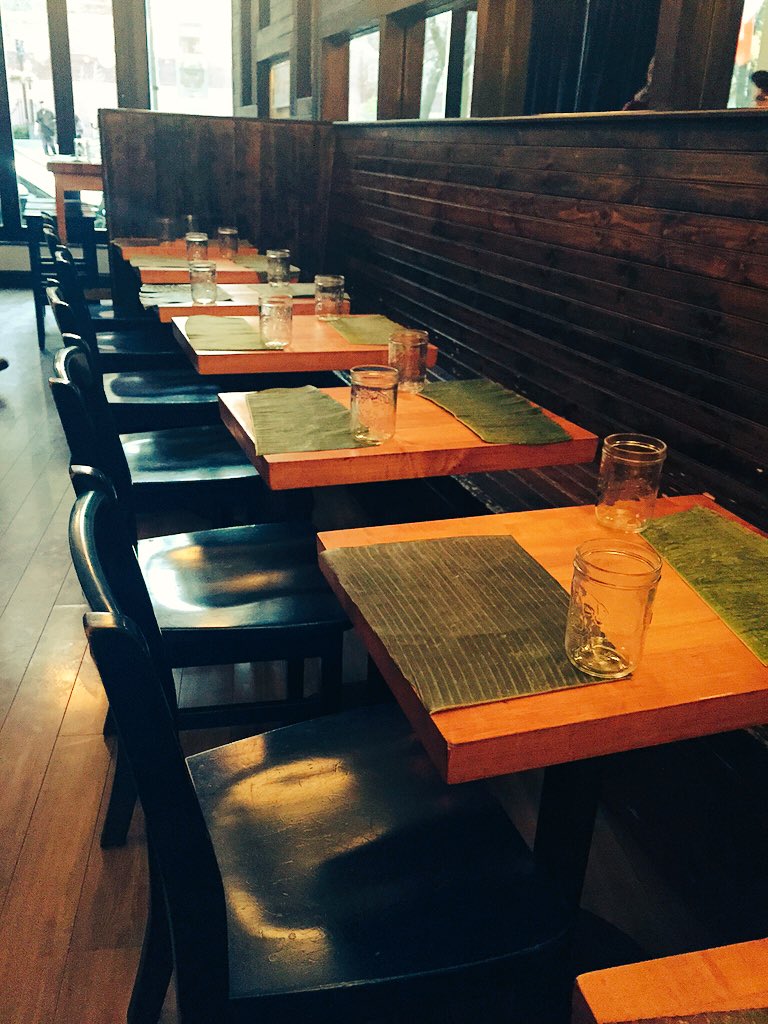 Saus_Boston's tweet photo. Getting ready for our first #MilagrosProject seating! https://t.co/Nl5GT9uy6l