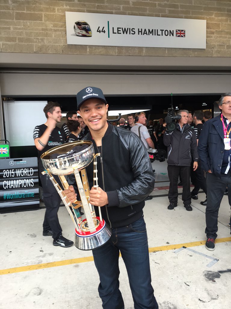 Trevornoah's tweet photo. All Lewis said was "Don't drop it". https://t.co/DR9LeNPKSf