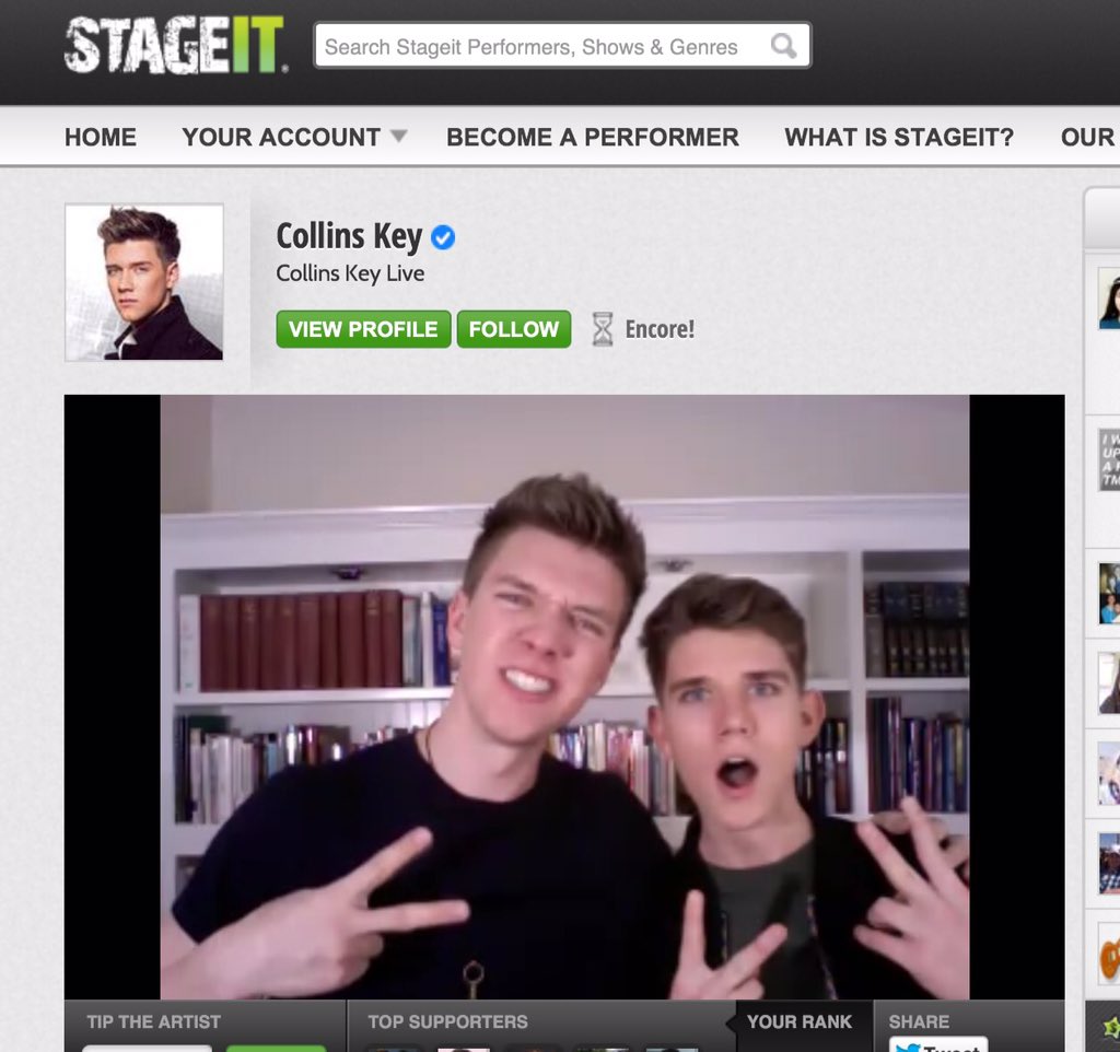 VampireDiary25's tweet photo. @CollinsKey It was super fun thanks Collins:) #CollinsKeyLive https://t.co/XlHFPlgN9x