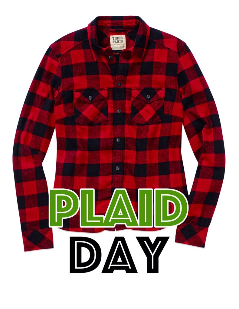 TLC_tigers's tweet photo. PLAID DAY TOMORROW TIGERS!!!! DONT FORGET TO COME TO SCHOOL SPIRITED AND TO SHOW YOUR #TIGERPRIDE 🐯🐯🐯🐯🐯🐯 https://t.co/hTxa2EPEE3