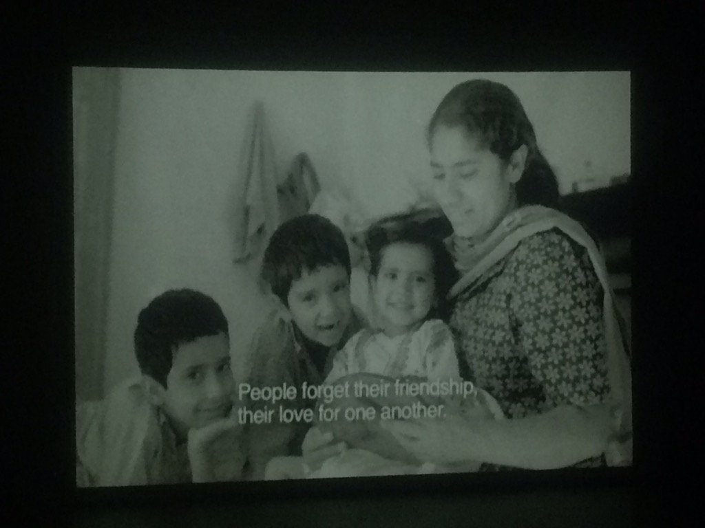 TasveerOrg's tweet photo. "This was not just partition of properties, it was division of hearts too" film by Mara Ahmed "Thin Wall" #SSAFF2015 https://t.co/btWDSowZ7H