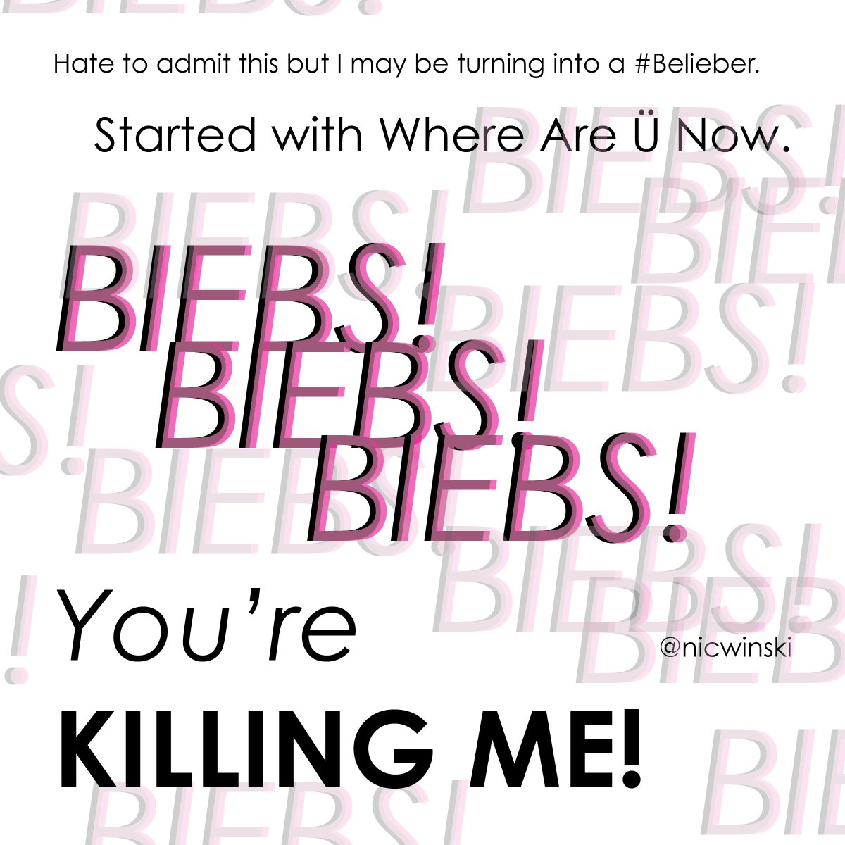 ekmanzer's tweet photo. #des493 #typeoftheweek #bieberfever @gillianharvey https://t.co/v78qsaUgPy
