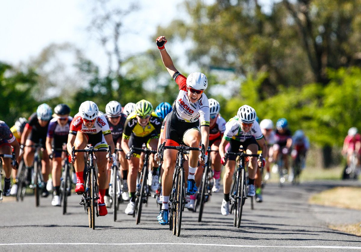 ShimanoOZ's tweet photo. @BakerGeorgia overall win Tour of Goldfields in blue R321! photo: J.Patridge @CyclingAus #limitededition #bluekicks https://t.co/tdhZ5mRUca