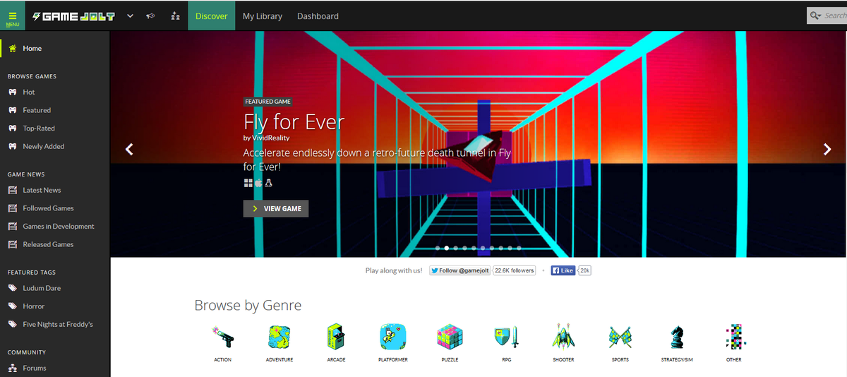Arjan_vk's tweet photo. What's happening you ask? Fly for ever is featured on @gamejolt, that is happening! #indiegamers #gamedev #indiedev https://t.co/gZVR9MM9hC