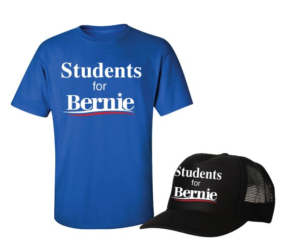 DemocraticMerch's tweet image. Students looking to show support for #BernieSanders, let us know! We do all custom merch, 100% Union Made.