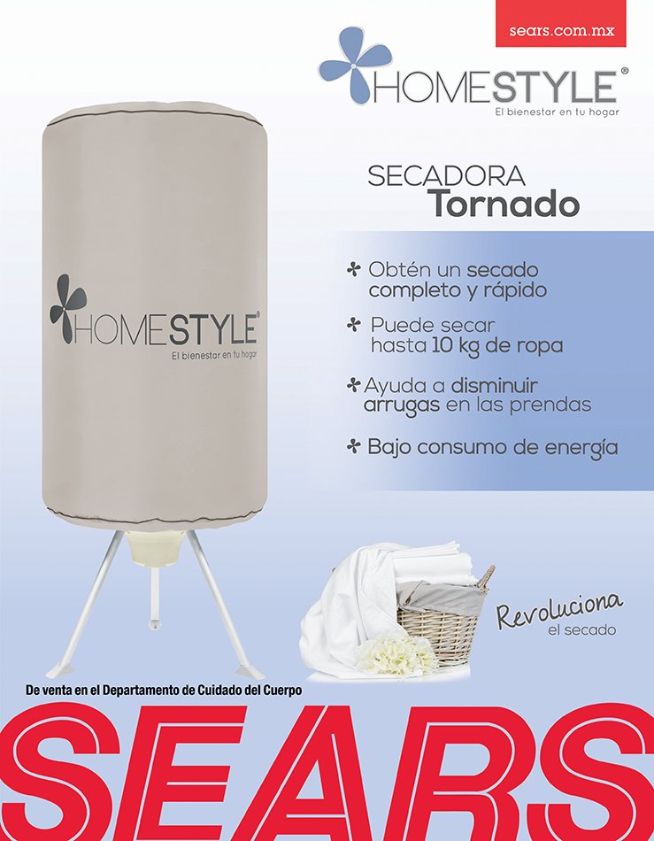 Sears México on "Secadora tornado. venta https://t.co/6p13cjU35U" / Twitter
