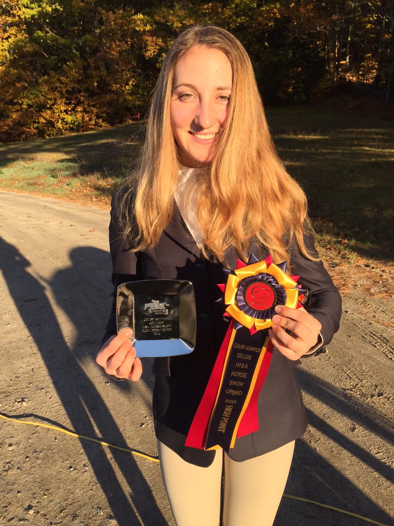 Dartmouth takes high point school today and our own Olivia Champ '19 was high point rider with two firsts!