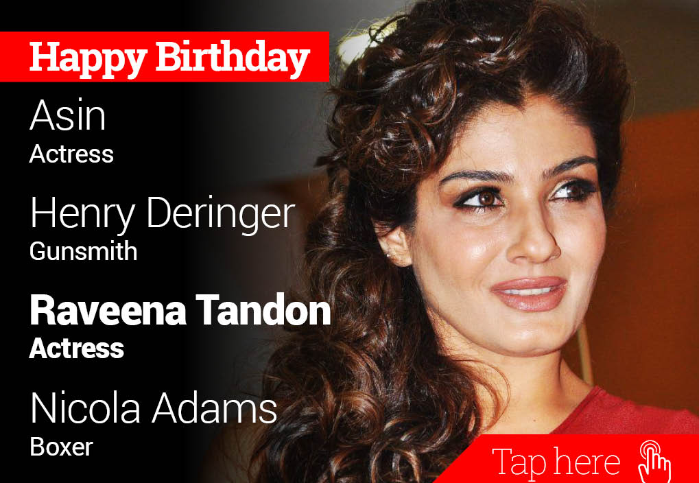 Happy Birthday Asin, Henry Deringer, Raveena Tandon, Nicola Adams 