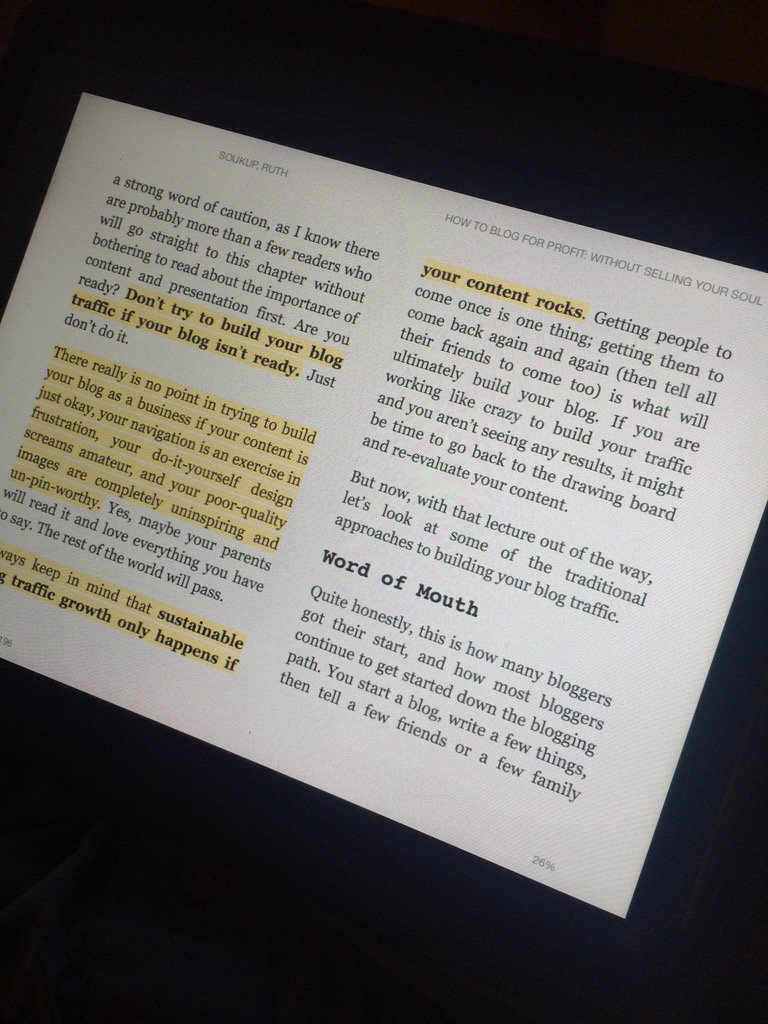 JustWalkInFaith's tweet image. Reading @RuthSoukup #howtoblogforprofit... What a great find !!!!