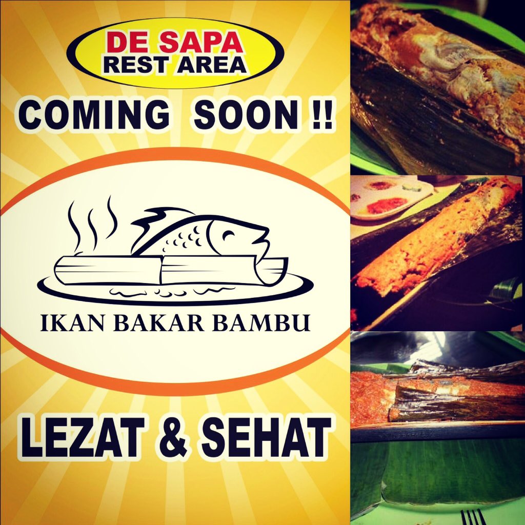 deSapa_Resto's tweet photo. @deSapa_Resto: Menu Istimewa, ikan bakar bambu segera hadir di #deSapaResto #kasembon #cobankethak #kasembonpark https://t.co/dPWBbOt7o4