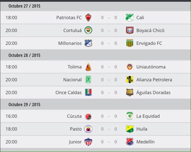 sarisbello's tweet image. #Progamación Fecha 17 @LigaAguila ¿Ya alistaron sus #Jarrohinchas?