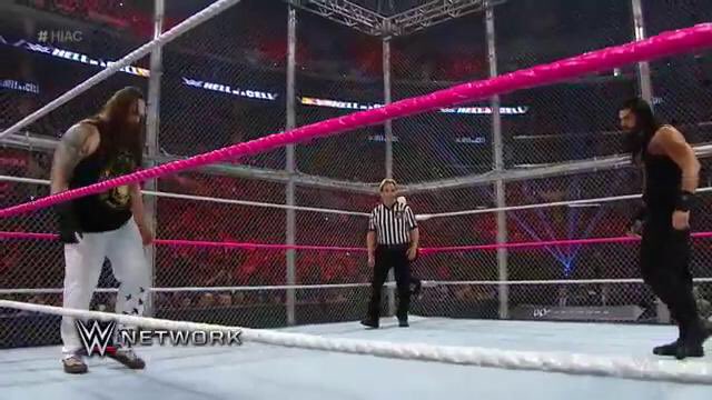 .<a href="/WWERomanReigns/">Roman Reigns</a> and @WWEBrayWyatt. THAT is Hell in a Cell. #HIAC