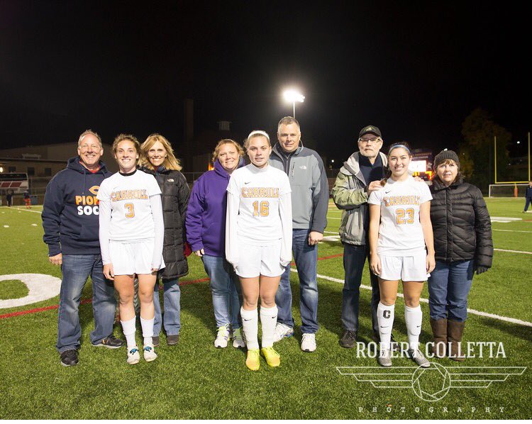 CarrollWSoccer's tweet image. Great Saturday = 1. Celebrated 3 amazing SENIORS and their families!  2. Won! 3. Clinched a berth in postseason!