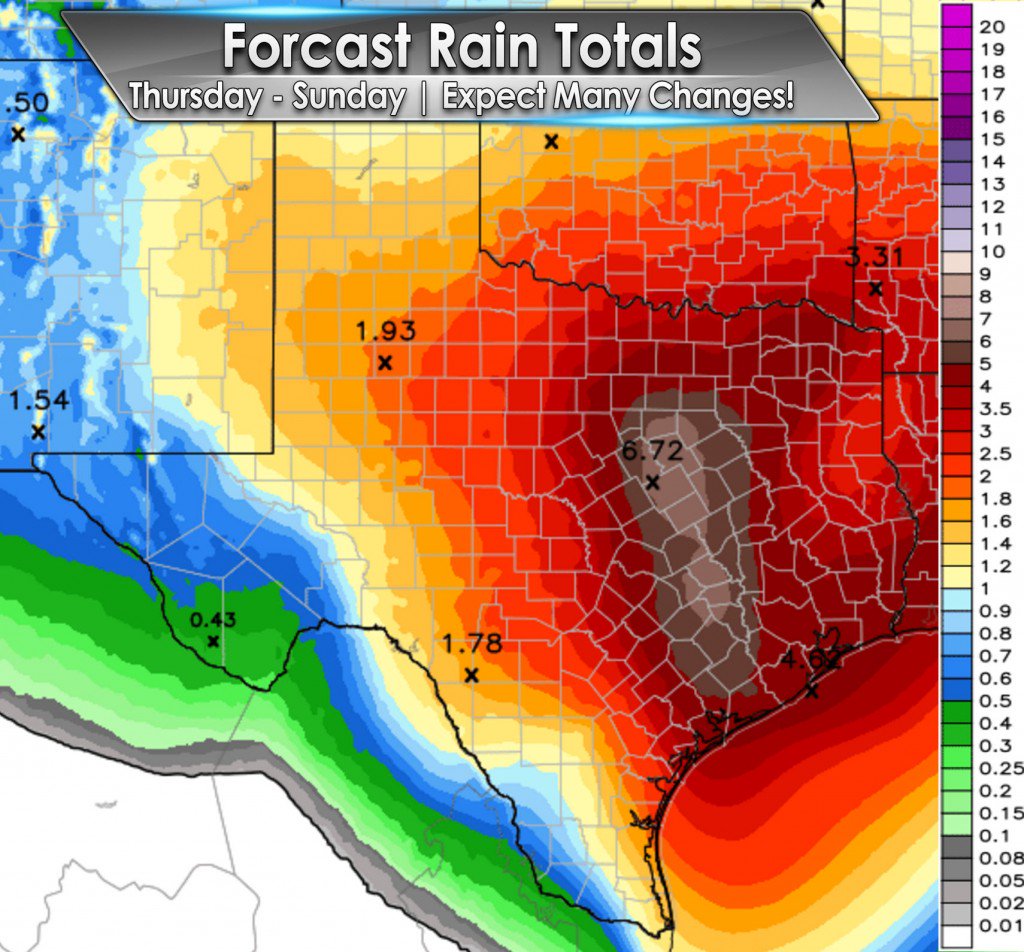 TxStormChasers's tweet image. Another Multi-Day Heavy Rain Event Starting Friday - Details at texasstormchasers.com/?p=40713 #txwx #dfwwx
