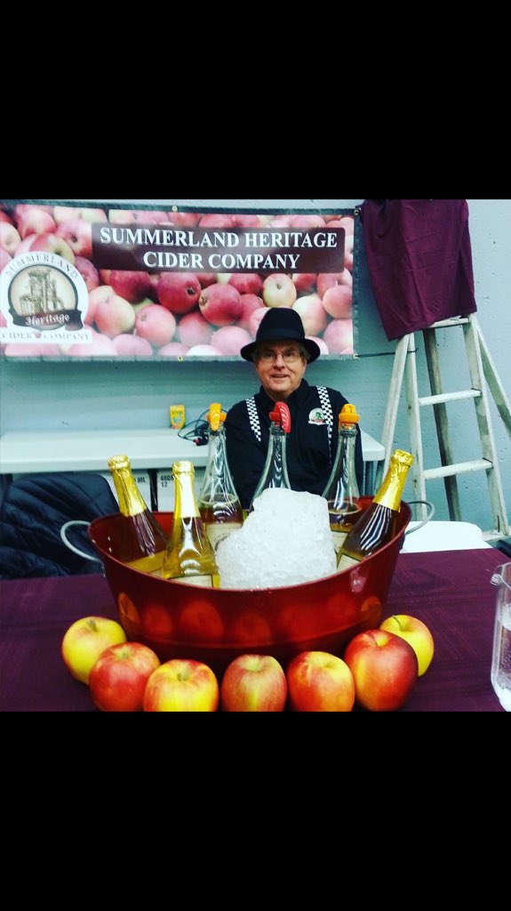 shcider's tweet photo. Ron pouring at the Castlegar Octoberfest. #CiderKing #craftcider #dapperdude https://t.co/dbiohz30Ot