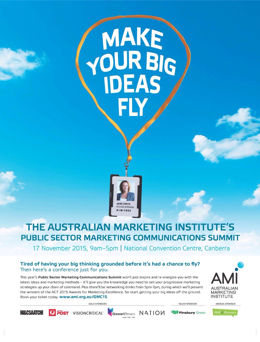Make your big ideas fly at the 2015 #AMISummit 17 Nov in Canberra ow.ly/2bvXuK