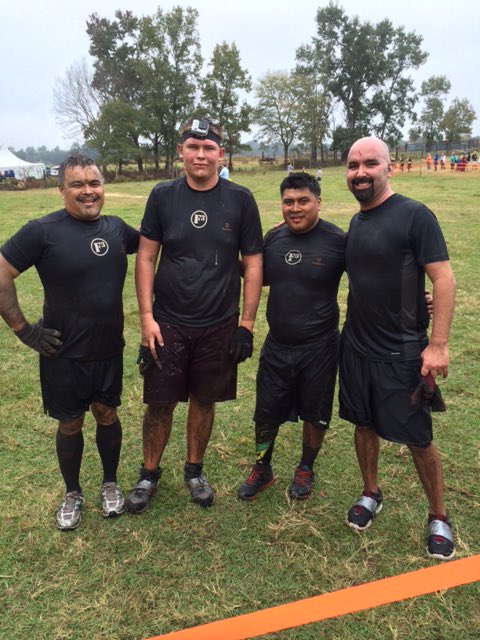 MattRHarris's tweet photo. A privilege to conquer @F3MudRun w/ these fellow @F3GrandStrand PAX @metaljake97 @m_anderson843 @miguelchajon1 https://t.co/5bFOtpgWh9