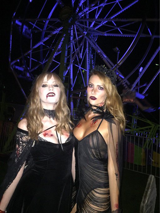 @Playboy Halloween party last night with my girl @missdominiquejane   Getting vampy 💉 https://t.co/S<a class="tags" href="/tag/playboy">@playboy</a><a href="/tag/bts"class="tags"><span>#bts</span></a>