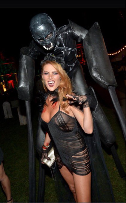 @Playboy Halloween party last night with my girl @missdominiquejane   Getting vampy 💉 https://t.co/S<a class="tags" href="/tag/playboy">@playboy</a><a href="/tag/bts"class="tags"><span>#bts</span></a>