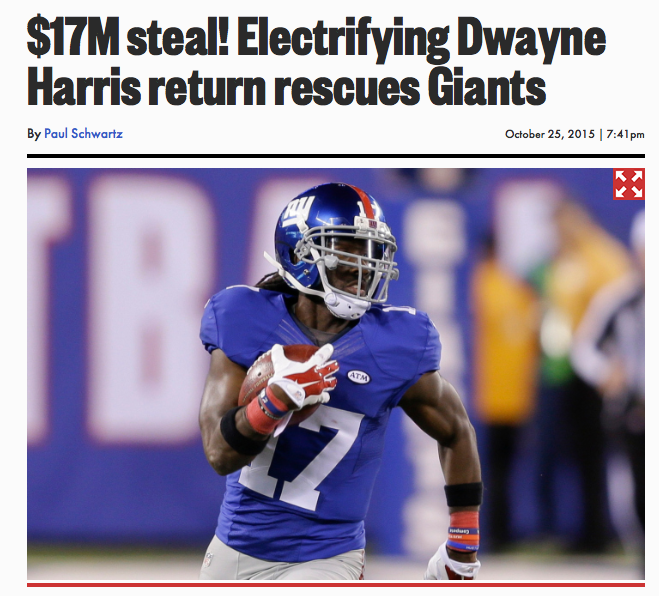 PR927FM's tweet photo. HOT READ: Former #ECU WR @D_Harris17 w/ a HUGE 100 KO return today for @Giants 
https://t.co/hG0mZejnwL https://t.co/Tu8TY3fkJj