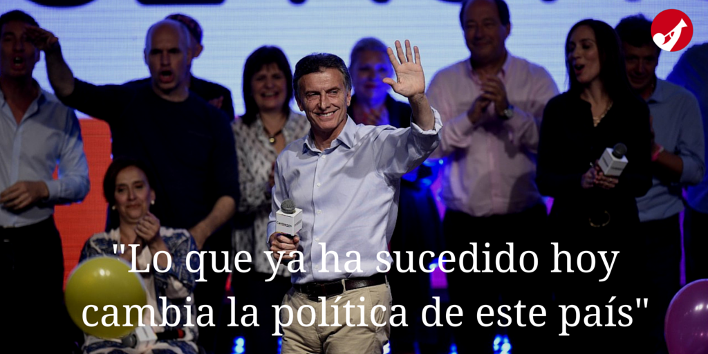 clarincom's tweet photo. [AMPLIAMOS] Mauricio Macri: "Lo que ya ha sucedido hoy cambia la política de este país" https://t.co/OPdEjm8V1T https://t.co/1HLh5qSmxF