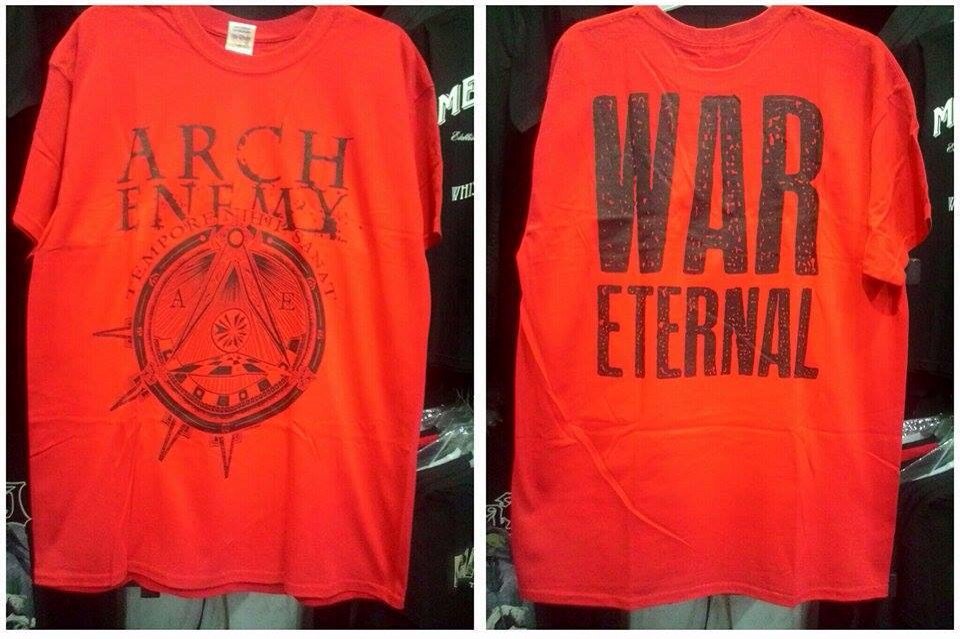 TS Arch Enemy - War Eternal Red | Size M L - Gildan | IDR 275K | SMS/WA : 0878 1246 7779