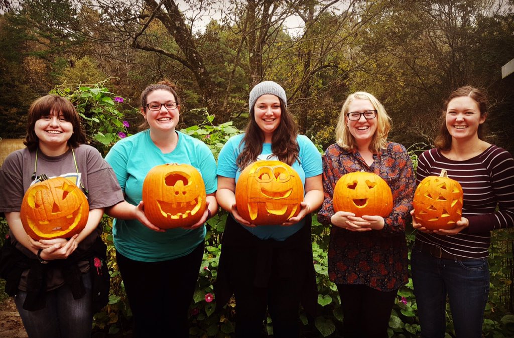 playthemadman's tweet photo. I think my pumpkin adequately    show you how I feel about these lady's, and our fall adventures. https://t.co/5AQMuqZVUn