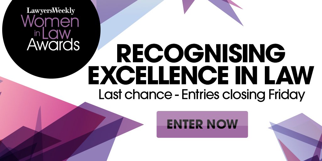 LawyersWeekly's tweet photo. We're looking for Australia's leading female legal minds. Have you entered?
 https://t.co/37UuBE38yK https://t.co/eDLp5ecXPC