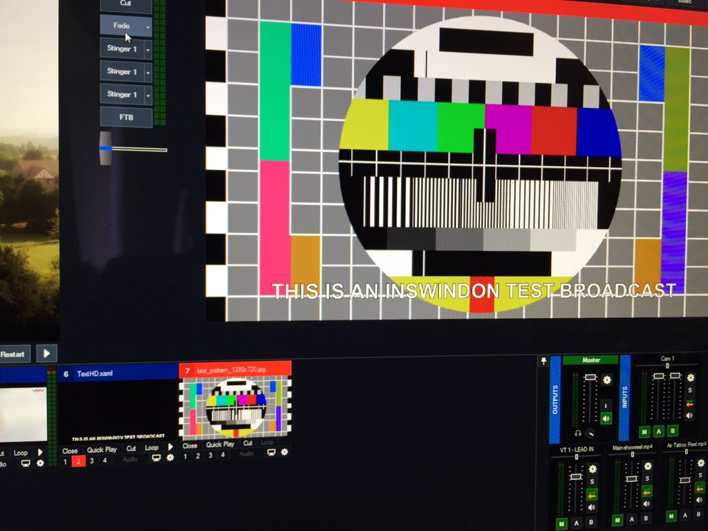 videowuk's tweet photo. Running a test broadcast this morning. #excitingstuff https://t.co/MvS5SJxvD4